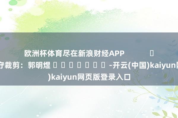欧洲杯体育尽在新浪财经APP            						职守裁剪：郭明煜 							-开云(中国)kaiyun网页版登录入口
